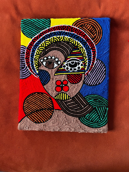 Primary Colored Gal I - Standard Print