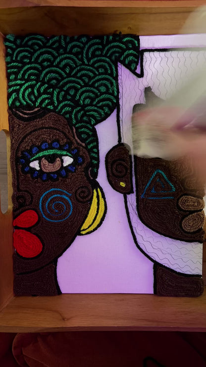Better Half, 2025 - Original Yarn on Canvas Board