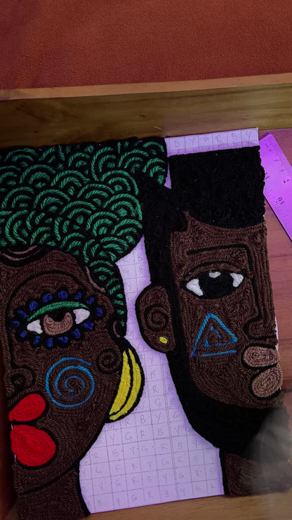 Better Half, 2025 - Original Yarn on Canvas Board